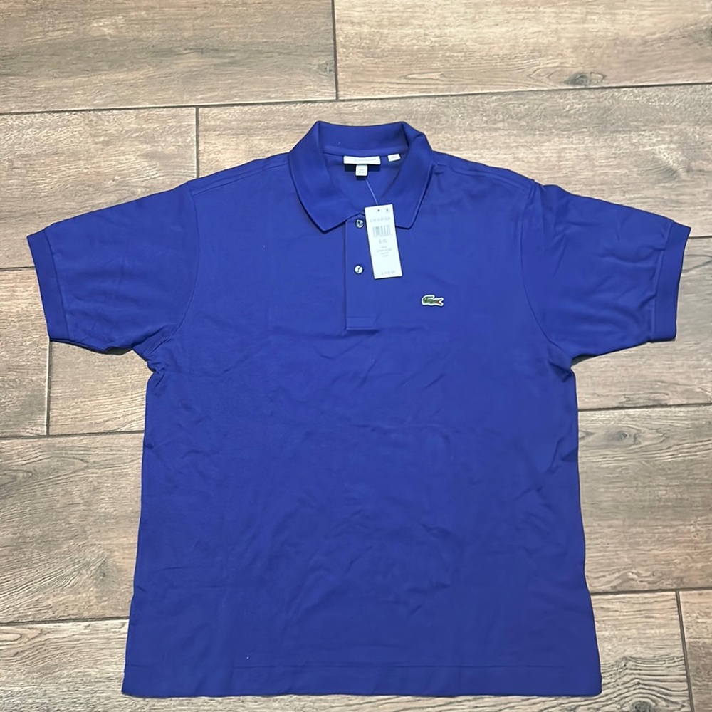 XL Lacoste collard shirt, with tags.